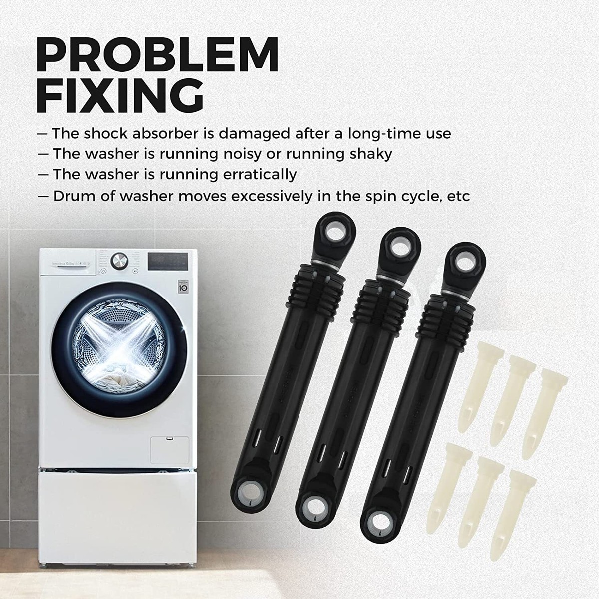 3Pcs 383EER3001G 4901ER2003A Washer Shock Absorber for LG