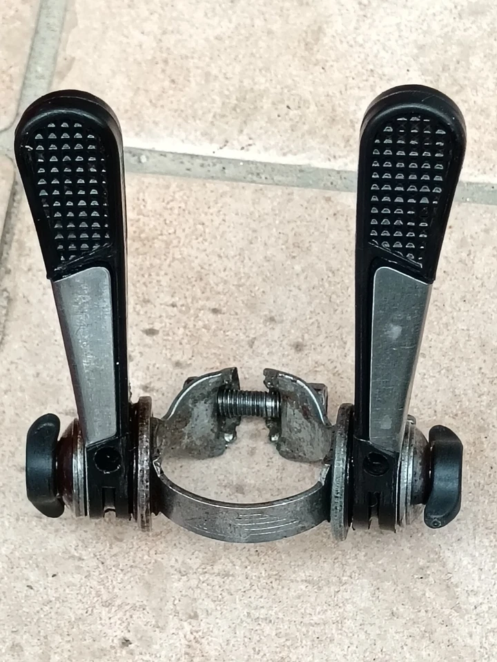 leve manettini cambio SIMPLEX BICICLETTA BICI DA CORSA shifters VINTAGE eroica - Immagine 2 di 4