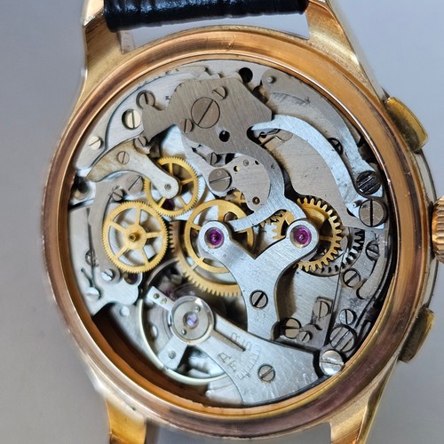 LYLO-CHRONOGRAPHE SUISSE-ANNI 50-VENUS 188-OVERSIZE (37 MM)-ANSE SAGOMATE-RARO - Imagen 17 de 24