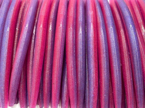 Senko Style Ribbed Stick Bait Soft Plastic Worm Bass Fishing Lure 15ct 5" - Picture 68 of 76