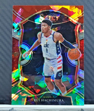 Rui Hachimura 2020-21 Select CRACKED ICE RED WHITE GREEN PRIZM #13 - Wizards