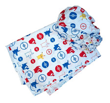Pokemon Electric Ignite Bedding Twin Sheet Set Flat  Fitted Pikachu Pokeball
