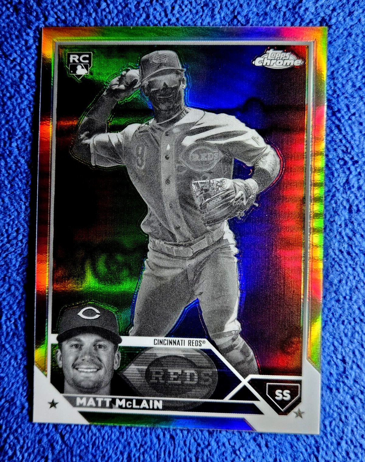 2023 Topps Chrome Update Matt McLain Rookie RC Negative Refractor #USC200 Mint