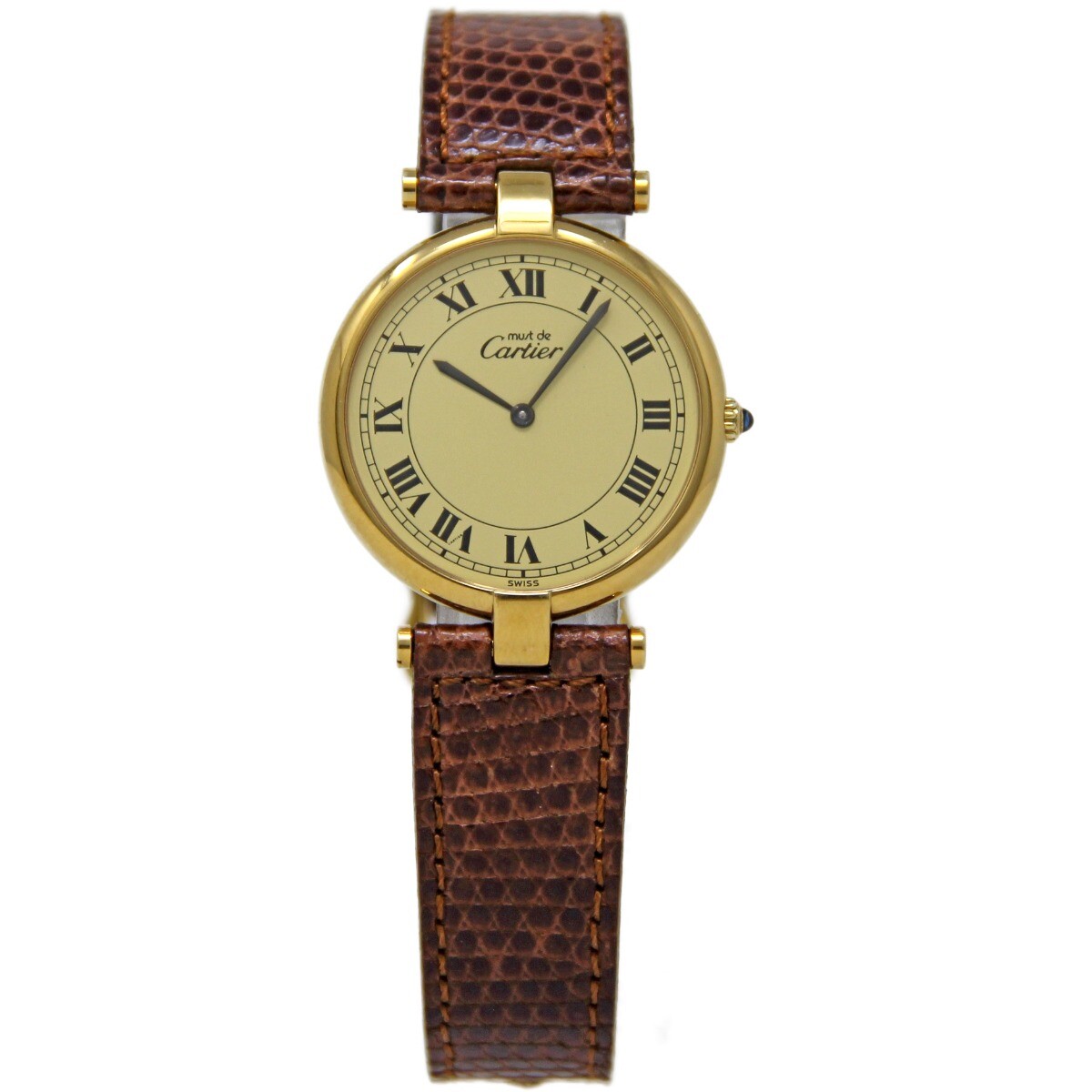 Cartier mut de Cartier ブラウンレザーベルト Cartier mut de Cartier ブラウンレザーベルト Carier / マスト