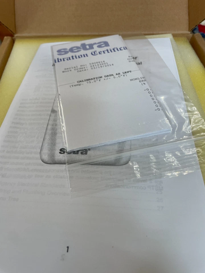 SETRA SRPM-0R1WB-A2-E Room Pressure Monitor NEW - Image 4 of 4