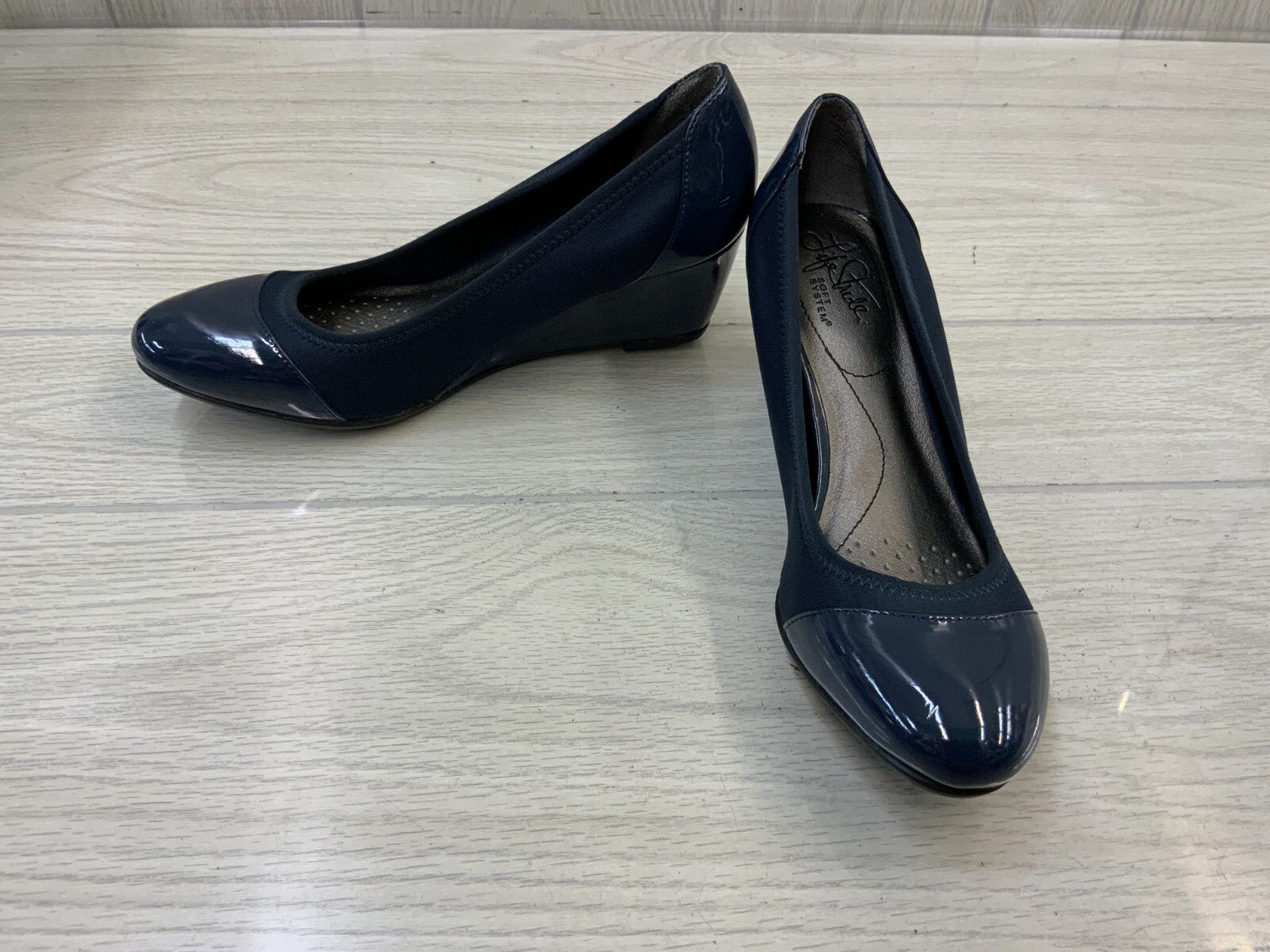 LifeStride Juliana Stretch Wedge Pumps, Women's Size 7.5 M, Navy NEW MSRP  $69.99 727688108537 | eBay