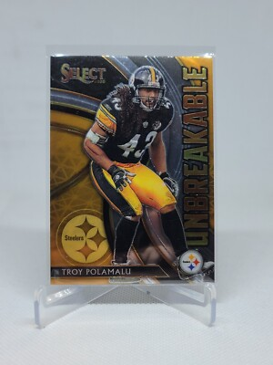 #ad #ad 2020 PANINI PRIZM TROY POLAMALU UNBREAKABLE INSERT #U21 C7E $0.99