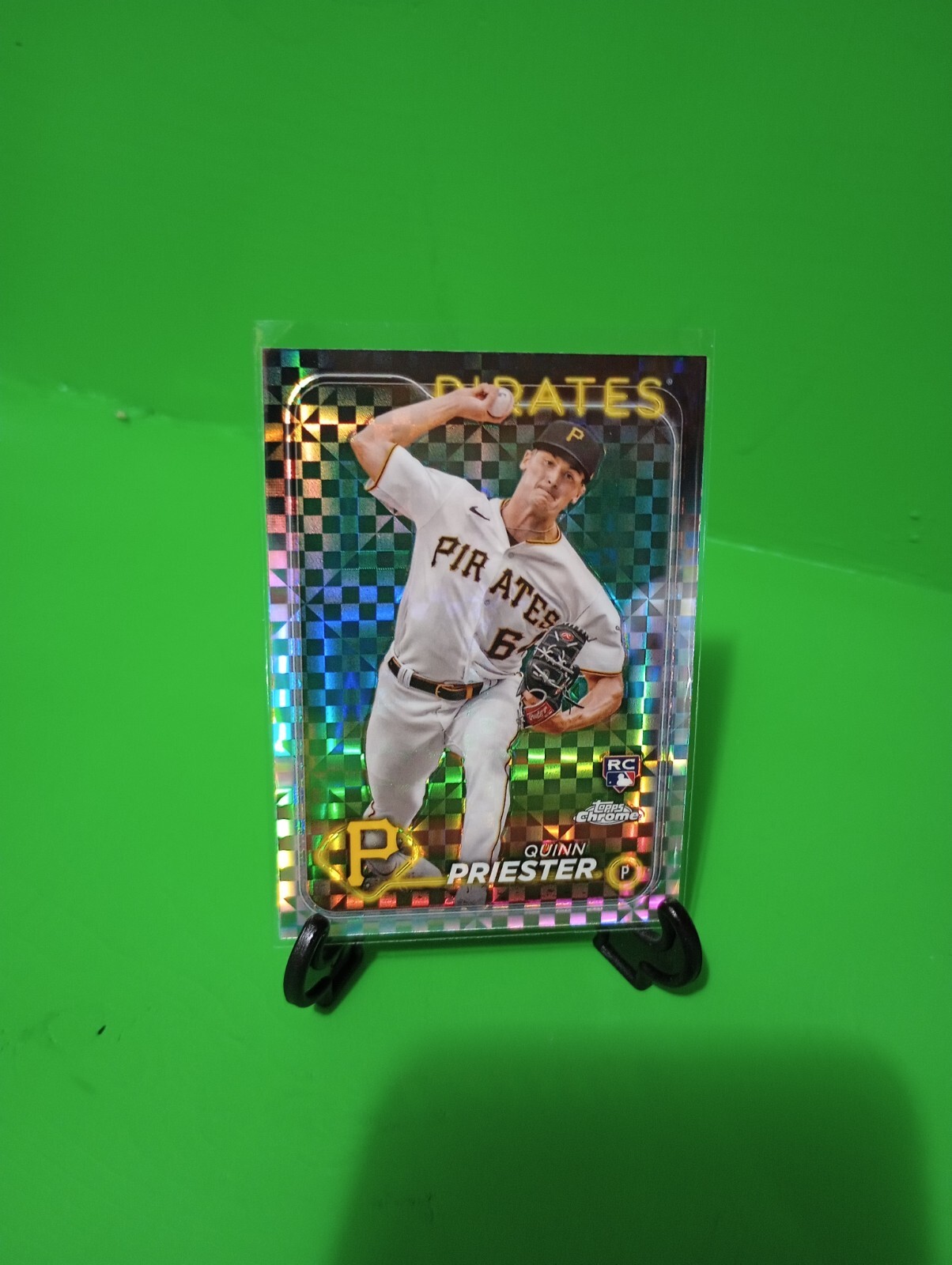 D7 2024 Topps Chrome - X-Fractor #55 Quinn Priester (RC)