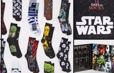 NEW STAR WARS socks toddlers small 5.5-8.5 12 Days Of Holiday Gift Set girl boy