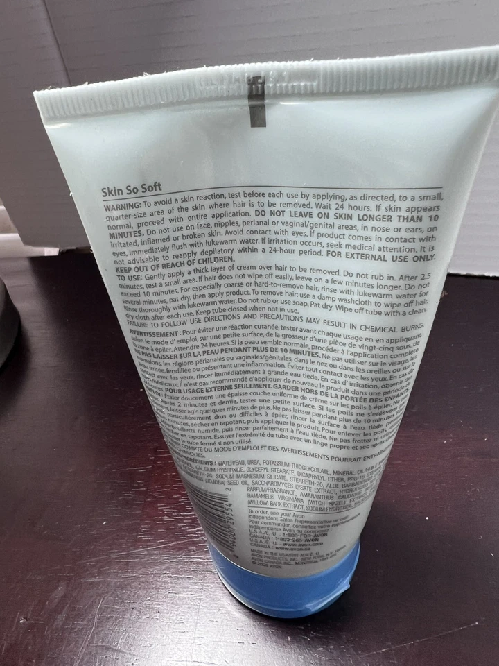 Crema depilatoria Avon Skin So Soft 4,2 fl oz - sellada Foto 2 de 3
