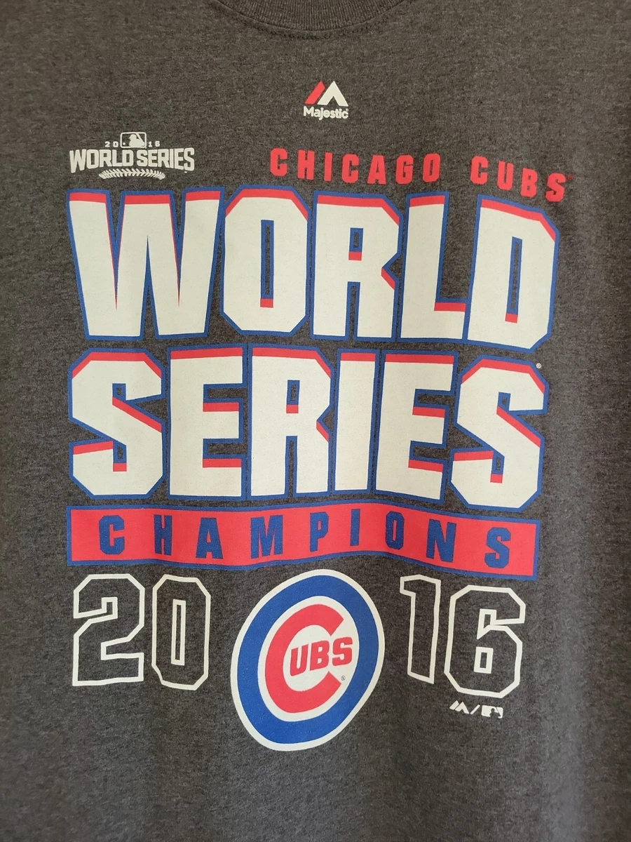Majestic cubs best sale world series shirt