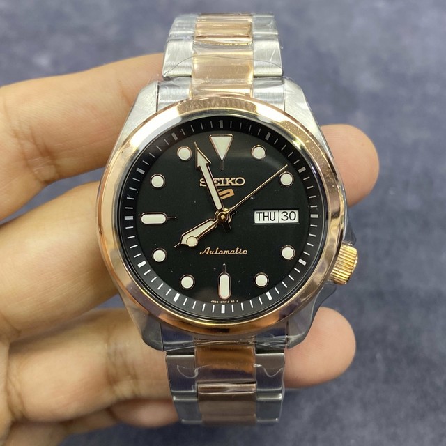 Seiko 5 Sports Men's Black Watch - SRPE58K1 for sale online | eBay