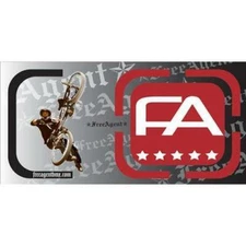 FREE AGENT Racing Sticker 15" x 30"