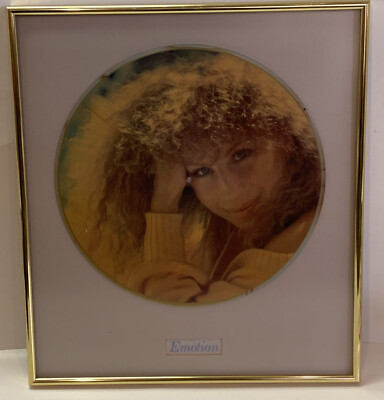 Emotion Picture Disc Limited Edition Barbra Streisand Gold Metal Frame 1984