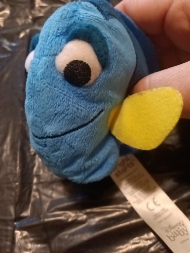 Disney Baby 5" Plush Fish Blue Finding Nemo Finger Puppet Bright Starts #k - Picture 3 of 4