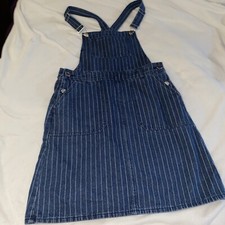 TU Sainsbury Coverall Denim Stripped Dress Women’s Size 10