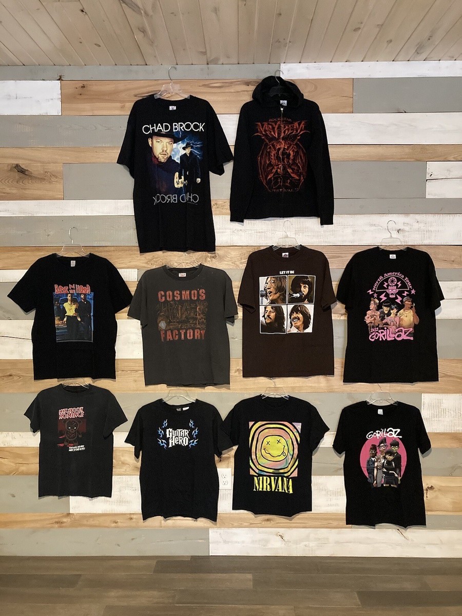 洋書 VINTAGE ROCK T-SHIRTS Vintage T Shirt Lot (10) 90s Y2K Wholesale Music Rap Rock