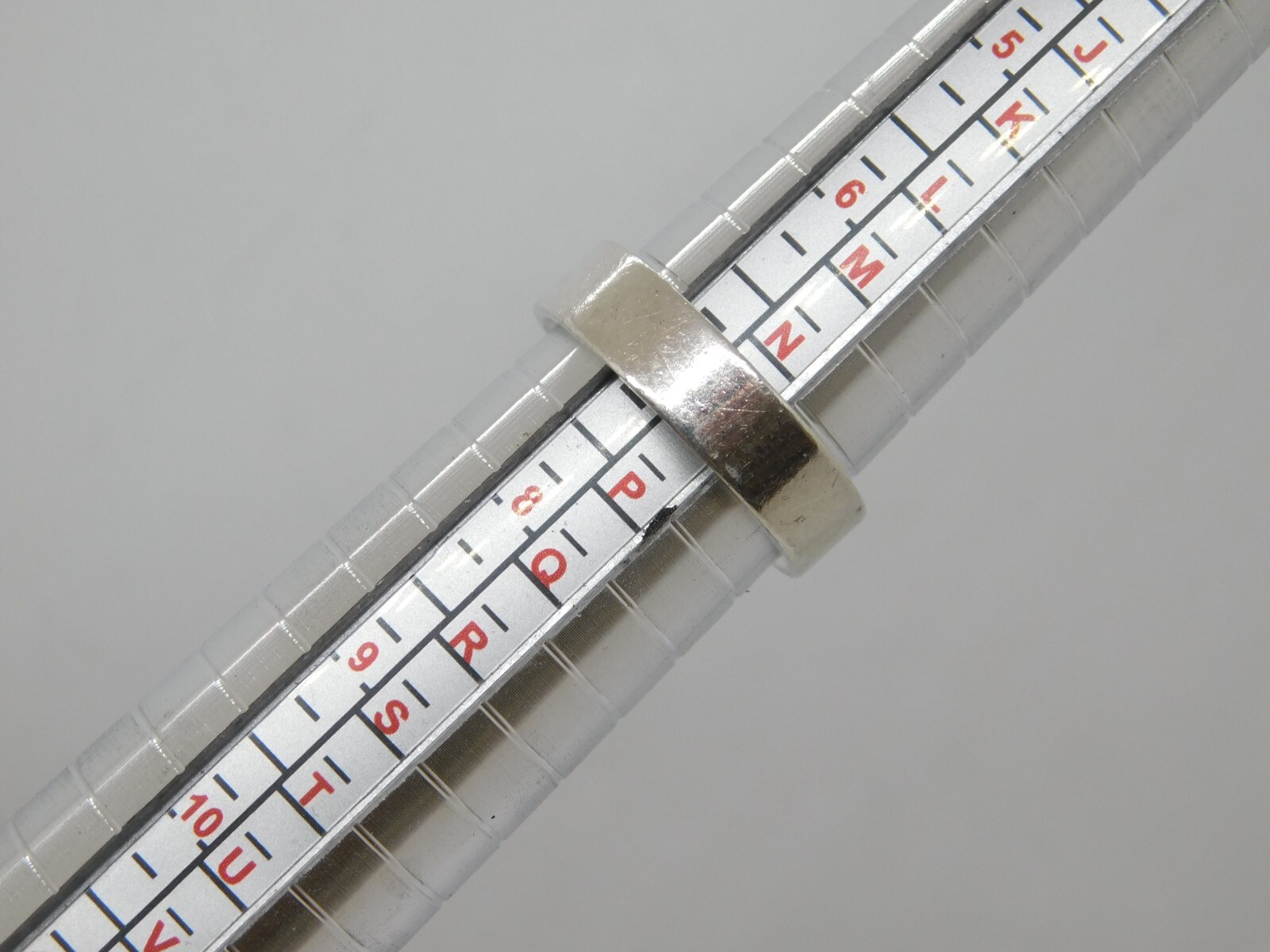 Sterling Silver Plain Solid Band Ring Vintage c19… - image 4