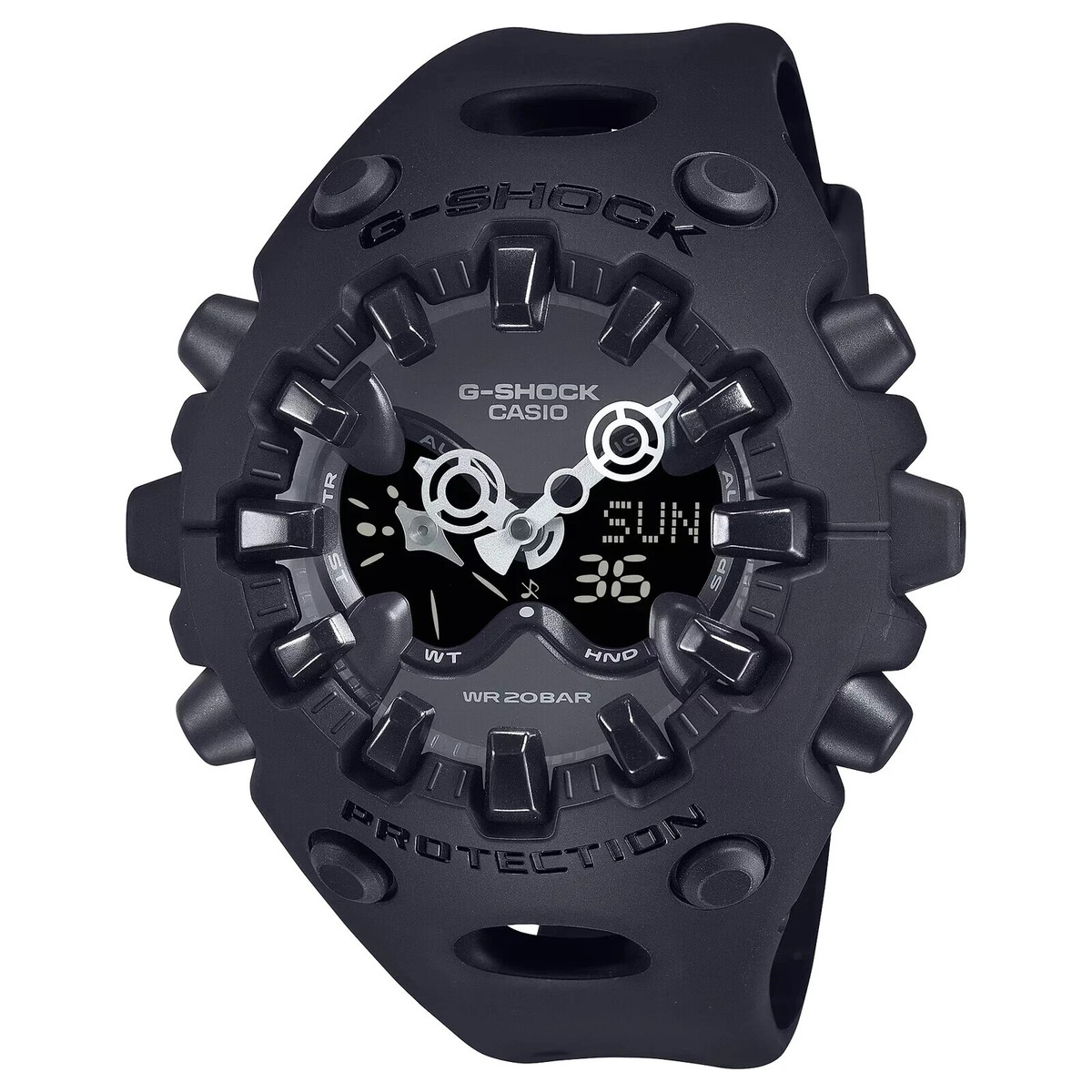 New G-Shock GAV01-1A Big Case Emphasize Toughness Black Analog