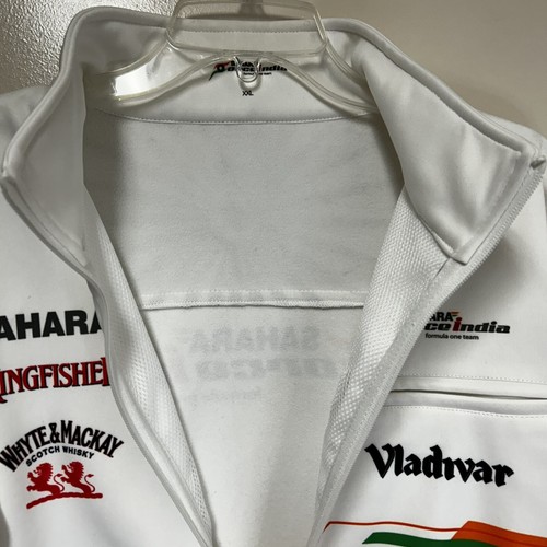 Sahara Force India 2013 Formula One Team Crew Jacket Size XXL White Orange - Picture 8 of 11