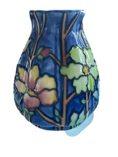 Rare Collectible Russ Floral Tuber Rose Ceramic Night Light Perfect Condition