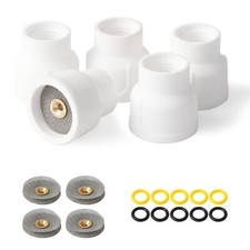 #12 Ceramic 5-Pack White TIG Welding Cups with 3/32" Diffuser
