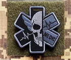 Ukraine Army Tactical Morale Military PATCH MEDIC DOCTOR Orderly Hook Badge WAR