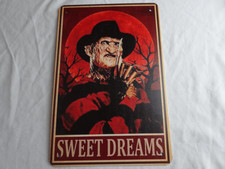 Freddy Krueger Sweet Dream Halloween Tin Sign...