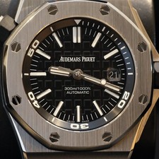 Audemars Piguet Royal Oak Offshore Black Dial 15710ST.OO.A002CA.01 AP Diver 9