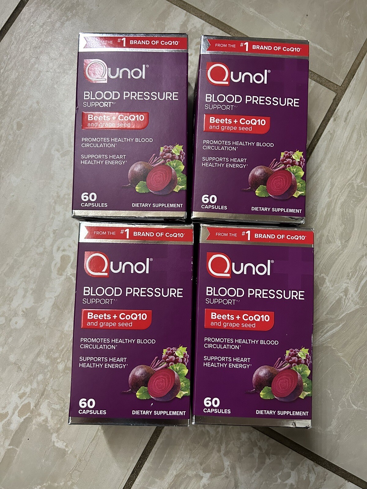 Qunol Beets + CoQ10 Blood Pressure Support 60 Capsules EXP 09/2025 Lot