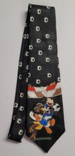 Mickey Unlimited Neck Tie Mickey Mouse Goofy Donald Duck Playing Soccer
