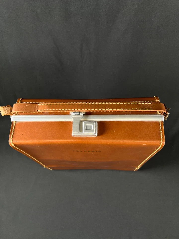 Estuche de transporte de cuero vintage bolsa para cámara Polaroid Land Hipster - solo estuche Foto 2 de 4