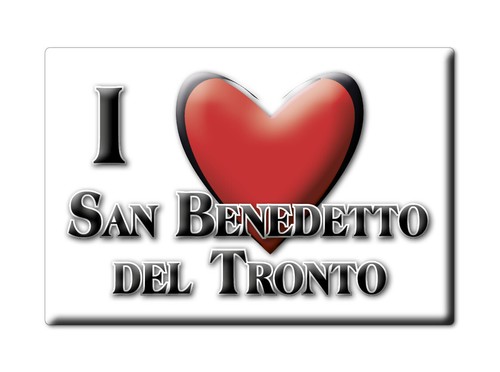 Calamita da frigorifero San Benedetto del Tronto Italia, souvenir da