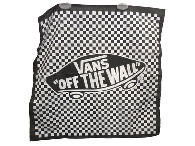 VANS OFF THE WALL Bandana - Black/White - 19'' x 19'' - NWT