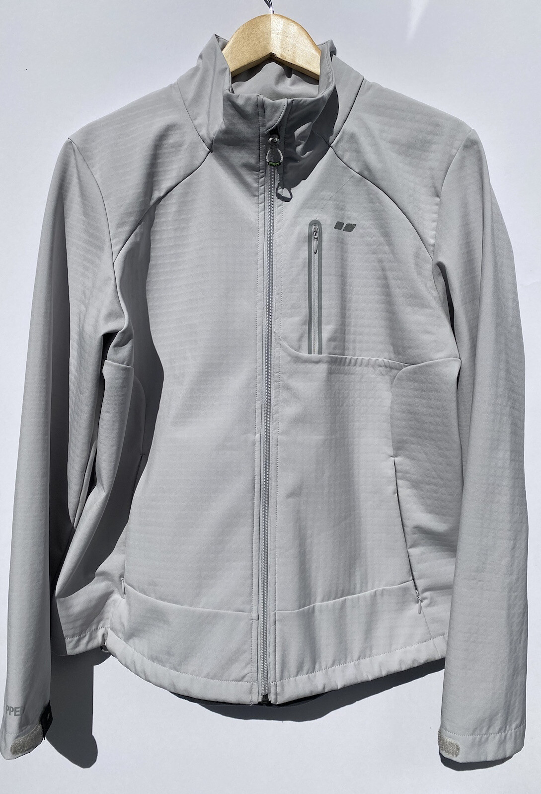 Koppen Softshell Gray Jacket Adjustable Zip Front… - image 1