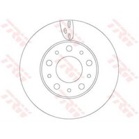 TRW 2X Bremsscheibe Vorne Ø280 Mm BelüFtet FüR Fiat Ducato Kasten 250_ 290_