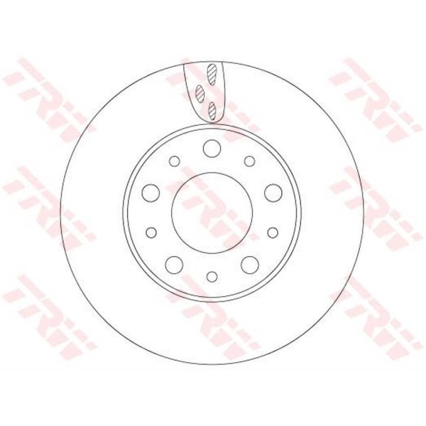 TRW 2X Bremsscheibe Vorne Ø280 Mm BelüFtet FüR Fiat Ducato Kasten 250_ 290_-image