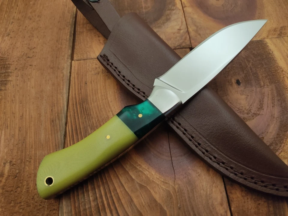 Custom Handmade Full Tang 12c27 Stainless Steel Fixed Blade Camp Hunting Knife - Image 4 of 4