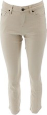 Lands' End Women's Petite Mid Rise Straight Jeans Sand Dune 2P NWOT 591 