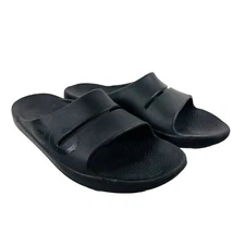 OOFOS OOahh Black Logo Sports Slide Slip On Unisex Men’s Size 14