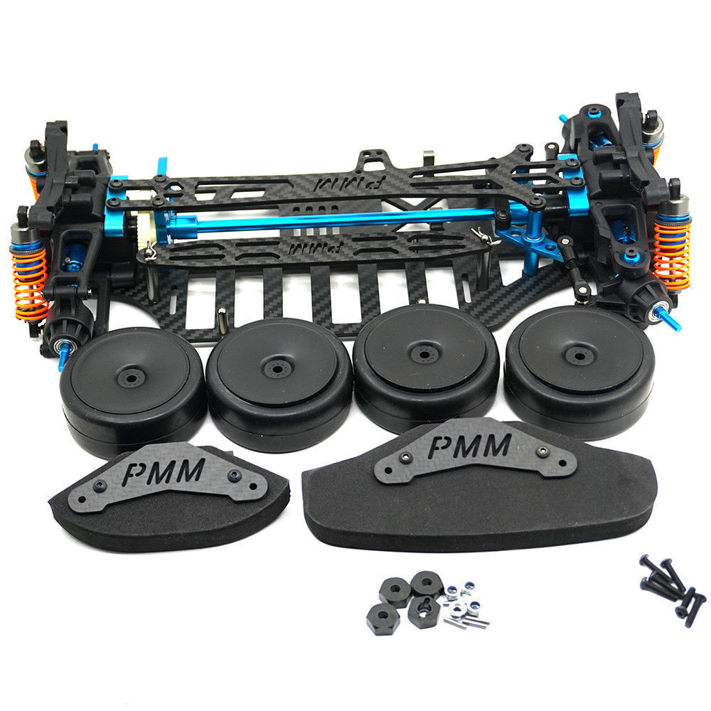 D4 RWD drift racing car frame body kit plastic & carbon for 1/10 Sakura ...