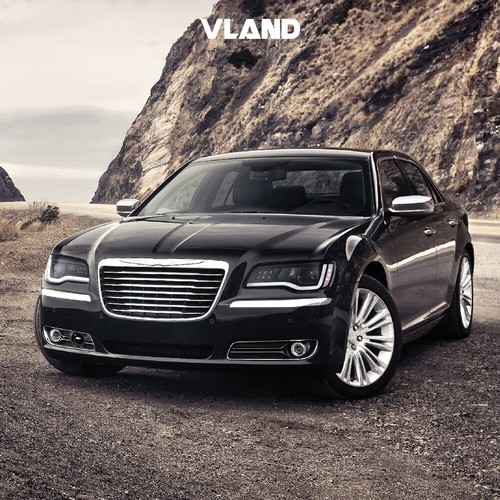 VLAND LED Headlights Black Style For 2011-2015 Chrysler 300 W/Start-up Animation - Foto 11 di 14
