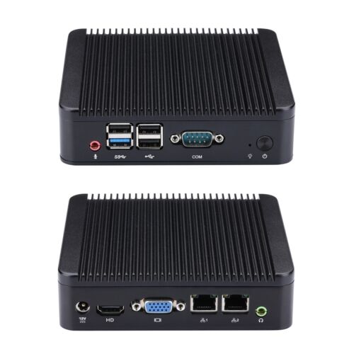 Qotom Mini PC With  2 LAN Port,,VGA, 4 USB Port, Celeron J1900 Quad core 2 GHz - Picture 1 of 6