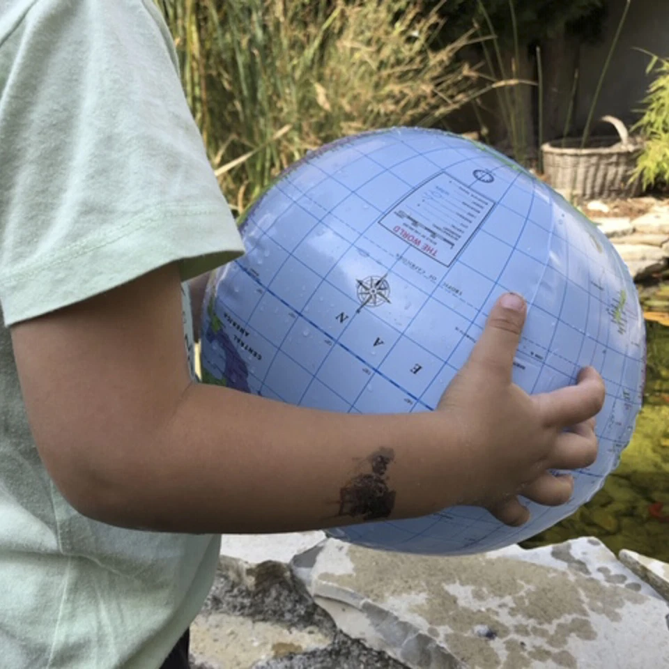OBLIQUE UNIQUE Erde Globus Weltkugel aufblasbar Wasserball Strandball Beachball Wasserspielzeug