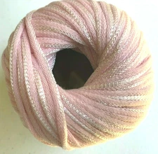 Reynolds BONNIE #03 Pretty Pink Ribbon Yarn Skein Bulky Cotton Tape Matte Shiny
