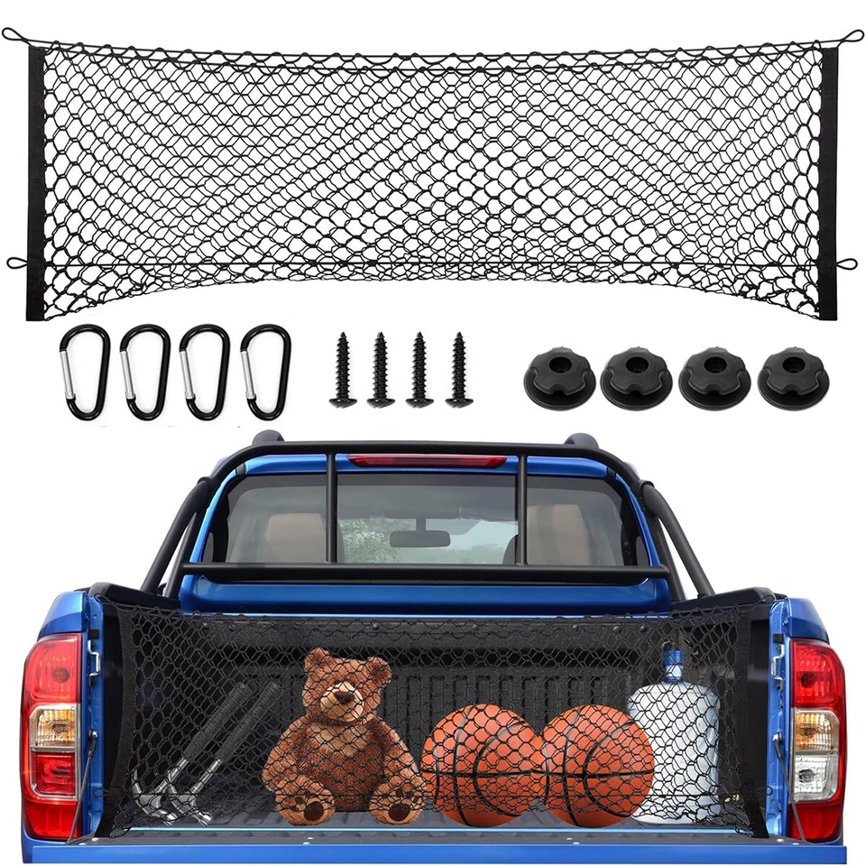 Red de carga de malla estilo sobre maletero trasero para camioneta Ford F-150 F-250 Foto 2 de 4
