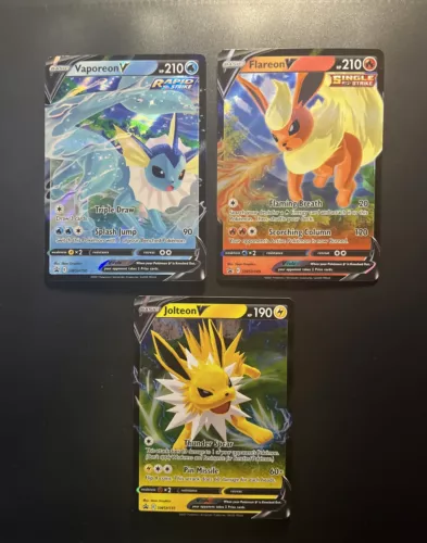 Flareon V Vaporeon V Jolteon V NM/ Mint Black Star Promo SWSH149 SWSH150 SHSH151