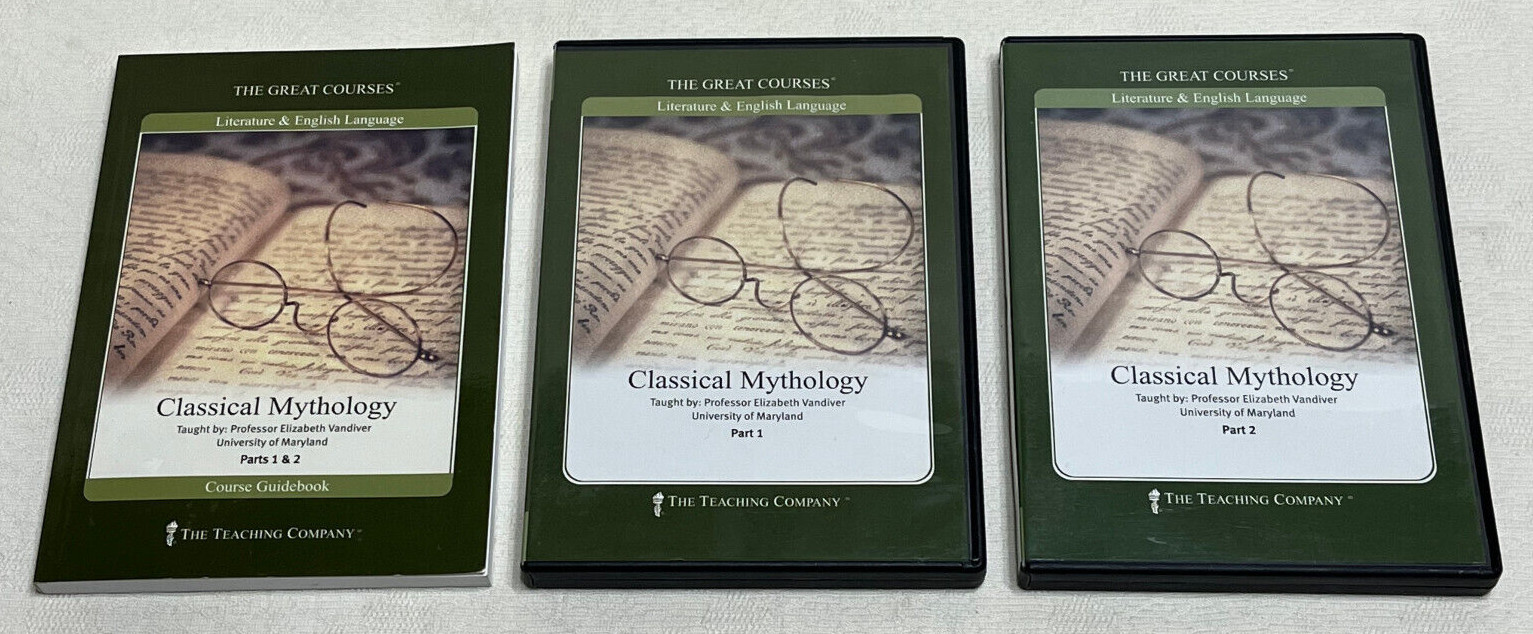 CLASSICAL MYTHOLOGY : Literature & English Language Course Guidebook & DVDs Set