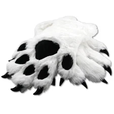 Fursuit Costume Five Finger Paw Gloves with Claws USA SELLER