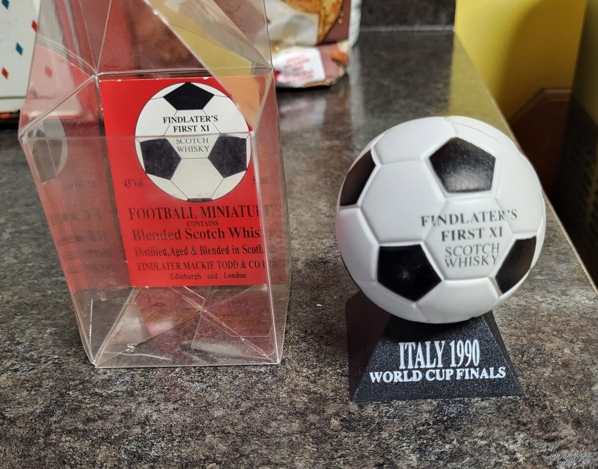 Rare 1990 World Cup Soccer Findlaters First XI Scotch Whisky